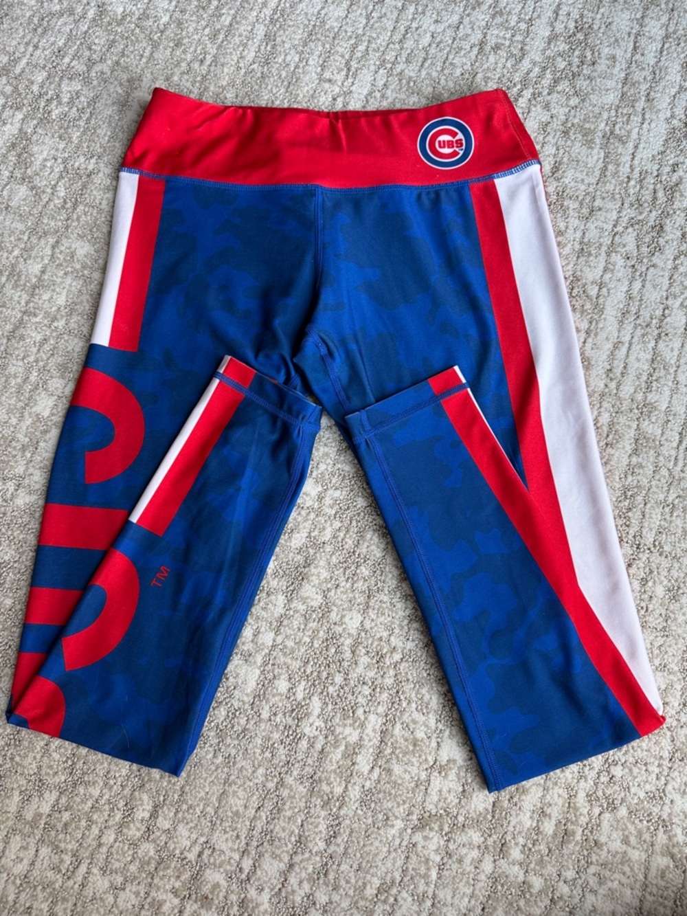 Chicago Cubs Blue Red White Logo Leggings